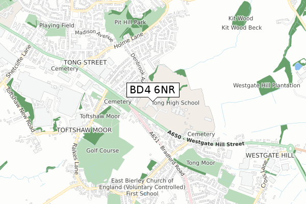 BD4 6NR map - small scale - OS Open Zoomstack (Ordnance Survey) BD4 6NR map - small scale - OS Open Zoomstack (Ordnance Survey)