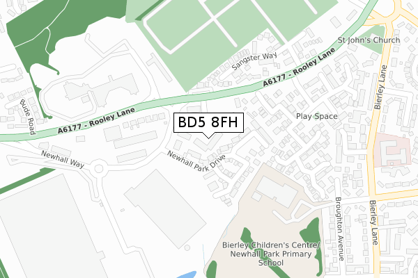 BD5 8FH map - large scale - OS Open Zoomstack (Ordnance Survey) BD5 8FH map - large scale - OS Open Zoomstack (Ordnance Survey)