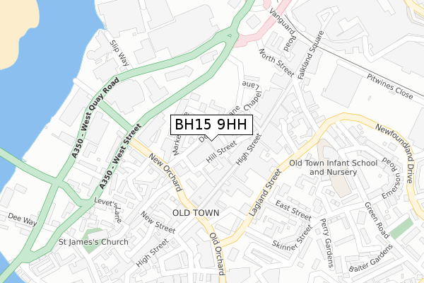 BH15 9HH map - large scale - OS Open Zoomstack (Ordnance Survey) BH15 9HH map - large scale - OS Open Zoomstack (Ordnance Survey)