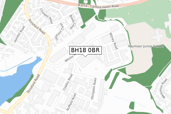 BH18 0BR map - large scale - OS Open Zoomstack (Ordnance Survey) BH18 0BR map - large scale - OS Open Zoomstack (Ordnance Survey)