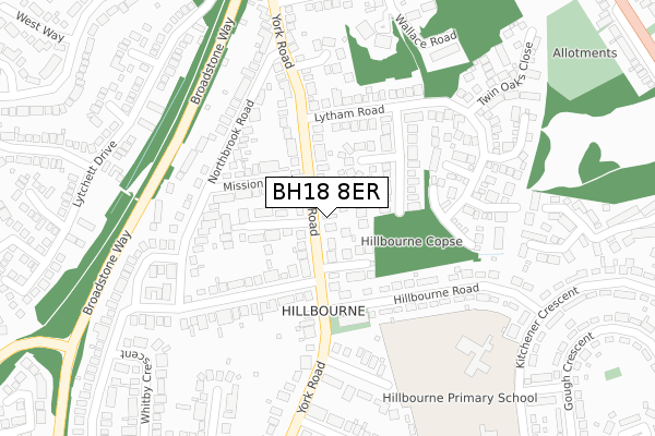 BH18 8ER map - large scale - OS Open Zoomstack (Ordnance Survey) BH18 8ER map - large scale - OS Open Zoomstack (Ordnance Survey)