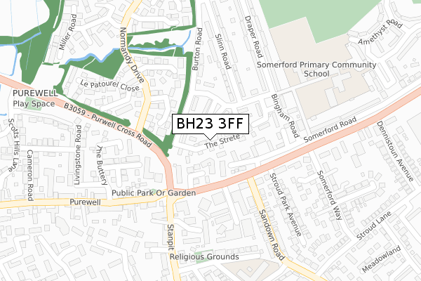 BH23 3FF map - large scale - OS Open Zoomstack (Ordnance Survey) BH23 3FF map - large scale - OS Open Zoomstack (Ordnance Survey)