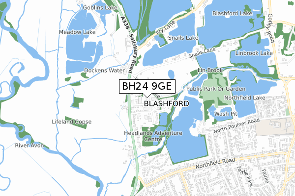 BH24 9GE maps, stats, and open data