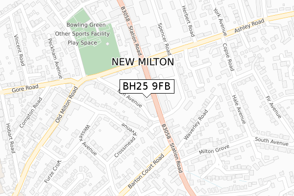 BH25 9FB map - large scale - OS Open Zoomstack (Ordnance Survey) BH25 9FB map - large scale - OS Open Zoomstack (Ordnance Survey)