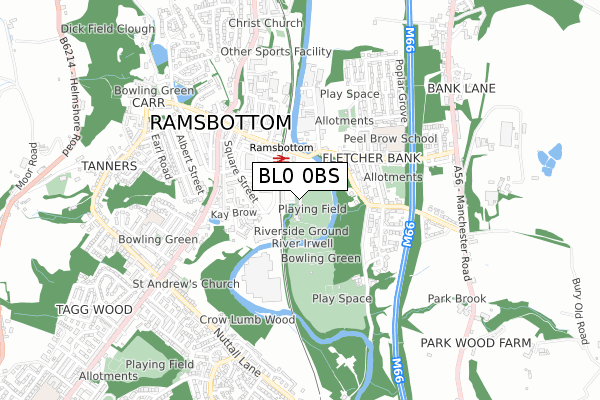 BL0 0BS map - small scale - OS Open Zoomstack (Ordnance Survey) BL0 0BS map - small scale - OS Open Zoomstack (Ordnance Survey)