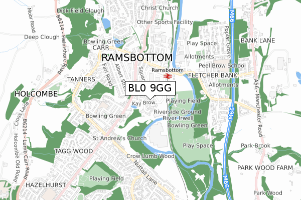 BL0 9GG map - small scale - OS Open Zoomstack (Ordnance Survey) BL0 9GG map - small scale - OS Open Zoomstack (Ordnance Survey)
