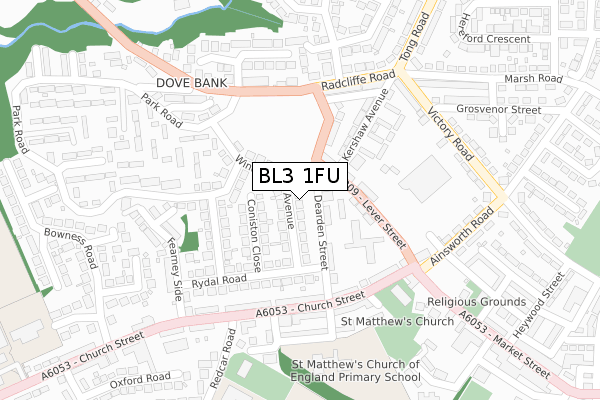 BL3 1FU map - large scale - OS Open Zoomstack (Ordnance Survey) BL3 1FU map - large scale - OS Open Zoomstack (Ordnance Survey)