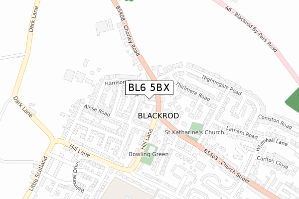 BL6 5BX map - large scale - OS Open Zoomstack (Ordnance Survey) BL6 5BX map - large scale - OS Open Zoomstack (Ordnance Survey)