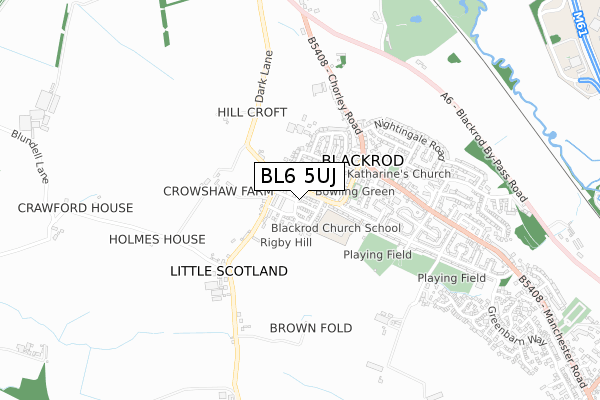 BL6 5UJ map - small scale - OS Open Zoomstack (Ordnance Survey) BL6 5UJ map - small scale - OS Open Zoomstack (Ordnance Survey)