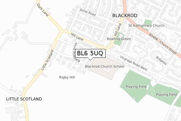 BL6 5UQ map - large scale - OS Open Zoomstack (Ordnance Survey) BL6 5UQ map - large scale - OS Open Zoomstack (Ordnance Survey)