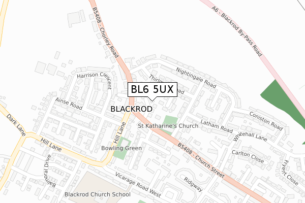 BL6 5UX map - large scale - OS Open Zoomstack (Ordnance Survey) BL6 5UX map - large scale - OS Open Zoomstack (Ordnance Survey)
