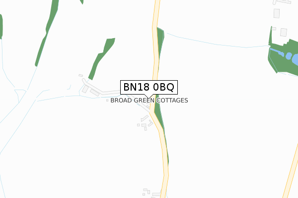 BN18 0BQ map - large scale - OS Open Zoomstack (Ordnance Survey)