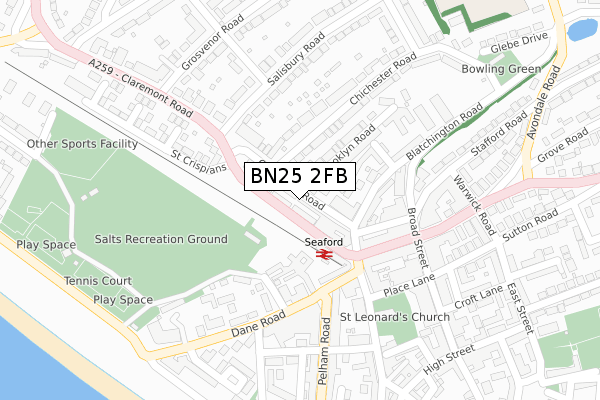 BN25 2FB map - large scale - OS Open Zoomstack (Ordnance Survey) BN25 2FB map - large scale - OS Open Zoomstack (Ordnance Survey)
