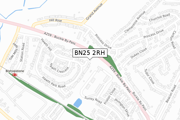 BN25 2RH map - large scale - OS Open Zoomstack (Ordnance Survey) BN25 2RH map - large scale - OS Open Zoomstack (Ordnance Survey)