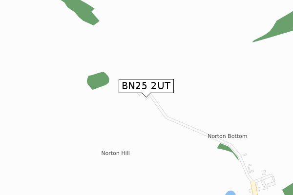 BN25 2UT map - large scale - OS Open Zoomstack (Ordnance Survey)