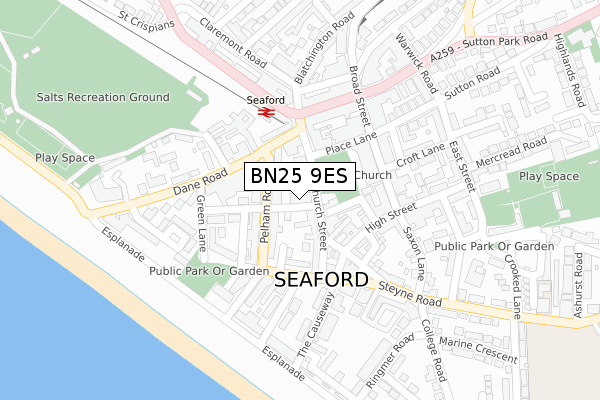 BN25 9ES map - large scale - OS Open Zoomstack (Ordnance Survey) BN25 9ES map - large scale - OS Open Zoomstack (Ordnance Survey)