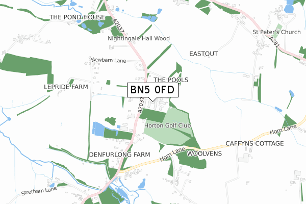 BN5 0FD map - small scale - OS Open Zoomstack (Ordnance Survey) BN5 0FD map - small scale - OS Open Zoomstack (Ordnance Survey)