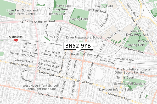 BN52 9YB map - small scale - OS Open Zoomstack (Ordnance Survey) BN52 9YB map - small scale - OS Open Zoomstack (Ordnance Survey)