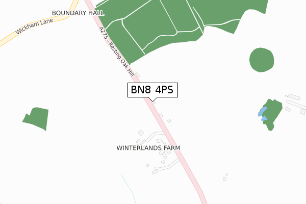 BN8 4PS map - large scale - OS Open Zoomstack (Ordnance Survey)