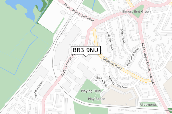BR3 9NU map - large scale - OS Open Zoomstack (Ordnance Survey) BR3 9NU map - large scale - OS Open Zoomstack (Ordnance Survey)