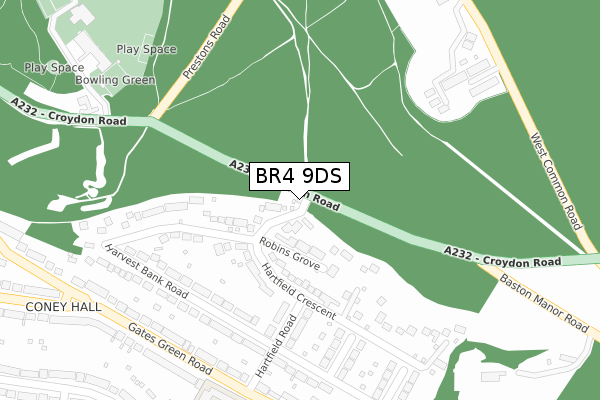 BR4 9DS map - large scale - OS Open Zoomstack (Ordnance Survey) BR4 9DS map - large scale - OS Open Zoomstack (Ordnance Survey)
