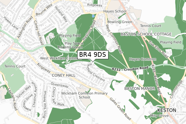 BR4 9DS map - small scale - OS Open Zoomstack (Ordnance Survey) BR4 9DS map - small scale - OS Open Zoomstack (Ordnance Survey)