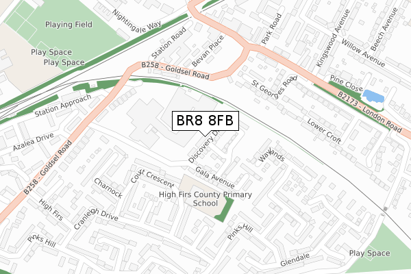 BR8 8FB map - large scale - OS Open Zoomstack (Ordnance Survey) BR8 8FB map - large scale - OS Open Zoomstack (Ordnance Survey)