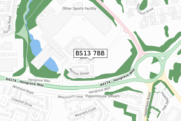 BS13 7BB map - large scale - OS Open Zoomstack (Ordnance Survey) BS13 7BB map - large scale - OS Open Zoomstack (Ordnance Survey)