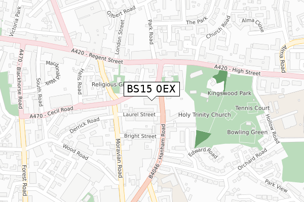 BS15 0EX map - large scale - OS Open Zoomstack (Ordnance Survey) BS15 0EX map - large scale - OS Open Zoomstack (Ordnance Survey)