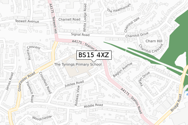 BS15 4XZ map - large scale - OS Open Zoomstack (Ordnance Survey) BS15 4XZ map - large scale - OS Open Zoomstack (Ordnance Survey)