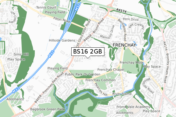 BS16 2GB map - small scale - OS Open Zoomstack (Ordnance Survey) BS16 2GB map - small scale - OS Open Zoomstack (Ordnance Survey)