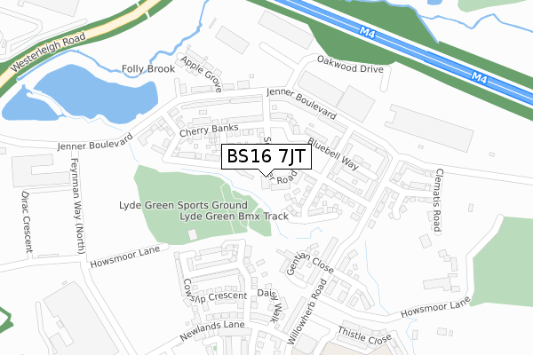 BS16 7JT map - large scale - OS Open Zoomstack (Ordnance Survey) BS16 7JT map - large scale - OS Open Zoomstack (Ordnance Survey)