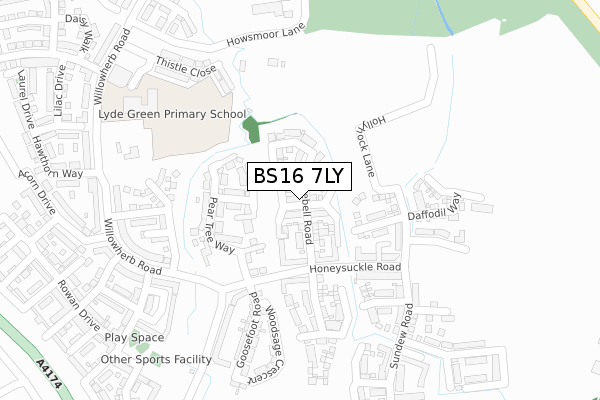 BS16 7LY map - large scale - OS Open Zoomstack (Ordnance Survey) BS16 7LY map - large scale - OS Open Zoomstack (Ordnance Survey)