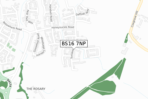 BS16 7NP map - large scale - OS Open Zoomstack (Ordnance Survey) BS16 7NP map - large scale - OS Open Zoomstack (Ordnance Survey)