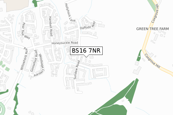 BS16 7NR map - large scale - OS Open Zoomstack (Ordnance Survey) BS16 7NR map - large scale - OS Open Zoomstack (Ordnance Survey)