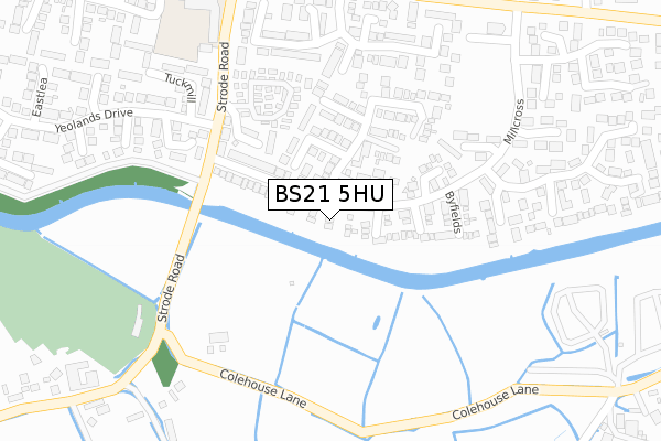 BS21 5HU map - large scale - OS Open Zoomstack (Ordnance Survey) BS21 5HU map - large scale - OS Open Zoomstack (Ordnance Survey)