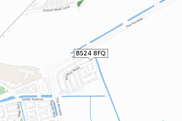 BS24 8FQ map - large scale - OS Open Zoomstack (Ordnance Survey) BS24 8FQ map - large scale - OS Open Zoomstack (Ordnance Survey)