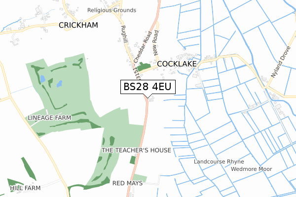 BS28 4EU map - small scale - OS Open Zoomstack (Ordnance Survey) BS28 4EU map - small scale - OS Open Zoomstack (Ordnance Survey)