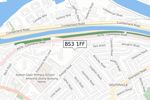 BS3 1FF map - large scale - OS Open Zoomstack (Ordnance Survey) BS3 1FF map - large scale - OS Open Zoomstack (Ordnance Survey)