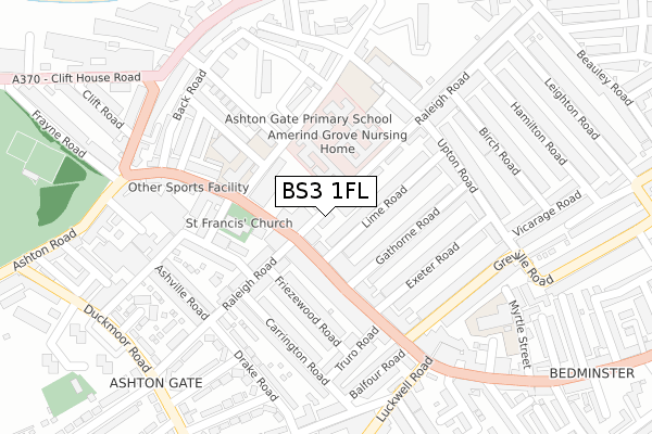 BS3 1FL map - large scale - OS Open Zoomstack (Ordnance Survey) BS3 1FL map - large scale - OS Open Zoomstack (Ordnance Survey)