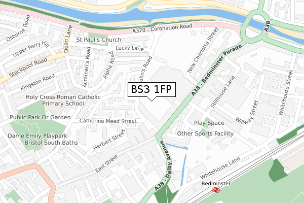 BS3 1FP map - large scale - OS Open Zoomstack (Ordnance Survey)