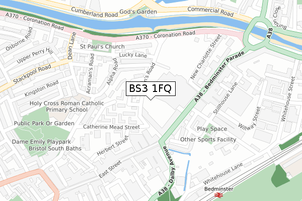 BS3 1FQ map - large scale - OS Open Zoomstack (Ordnance Survey)