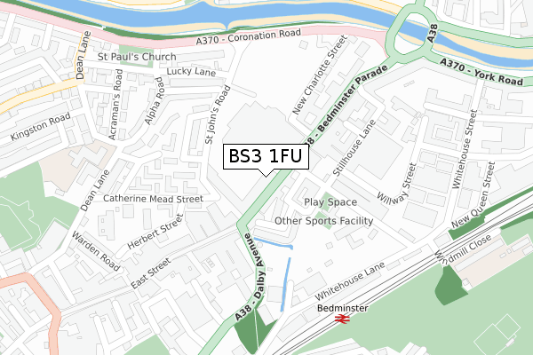 BS3 1FU map - large scale - OS Open Zoomstack (Ordnance Survey) BS3 1FU map - large scale - OS Open Zoomstack (Ordnance Survey)