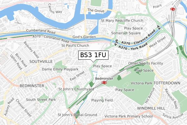 BS3 1FU map - small scale - OS Open Zoomstack (Ordnance Survey) BS3 1FU map - small scale - OS Open Zoomstack (Ordnance Survey)