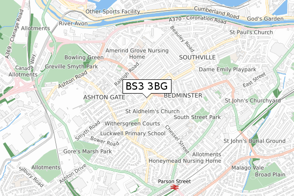 BS3 3BG map - small scale - OS Open Zoomstack (Ordnance Survey) BS3 3BG map - small scale - OS Open Zoomstack (Ordnance Survey)