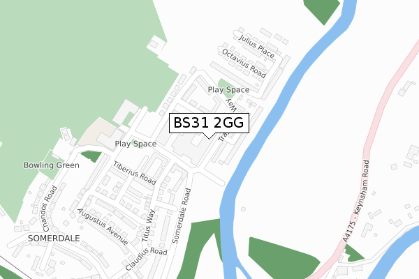 BS31 2GG map - large scale - OS Open Zoomstack (Ordnance Survey)