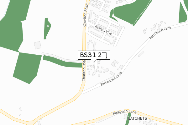 BS31 2TJ map - large scale - OS Open Zoomstack (Ordnance Survey)