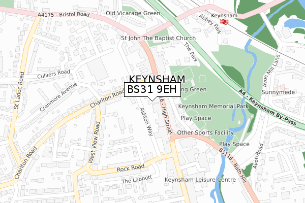 BS31 9EH map - large scale - OS Open Zoomstack (Ordnance Survey)