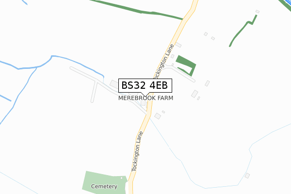 BS32 4EB map - large scale - OS Open Zoomstack (Ordnance Survey)