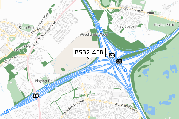 BS32 4FB map - small scale - OS Open Zoomstack (Ordnance Survey) BS32 4FB map - small scale - OS Open Zoomstack (Ordnance Survey)